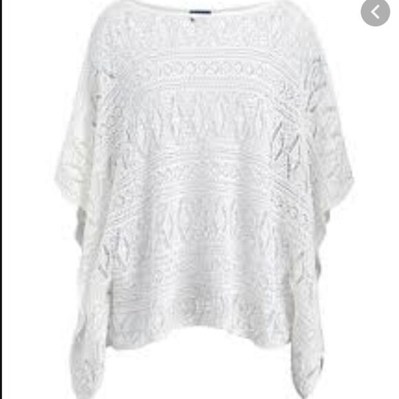 POLO RALPH LAUREN Crochet Knit Boho Cotton Top - Picture 12 of 15